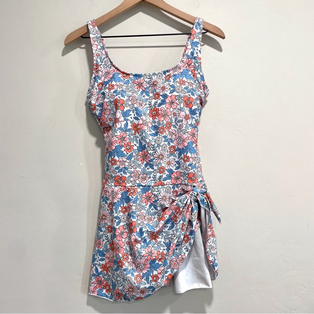 Eomenie Floral One Piece Tummy Control Swimdress